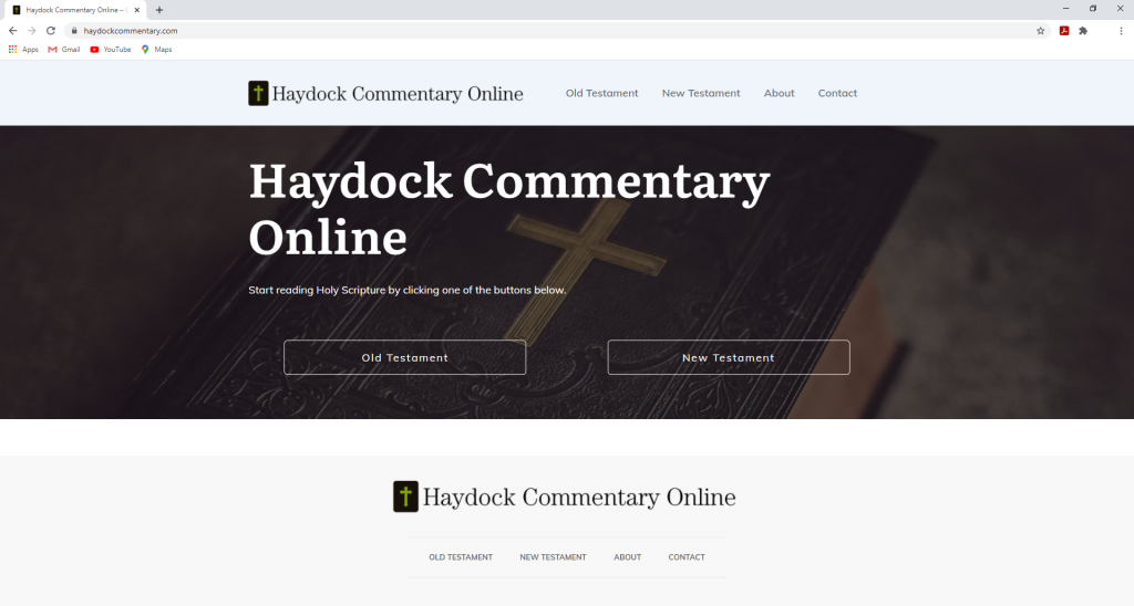 Haydock Bible Commentary