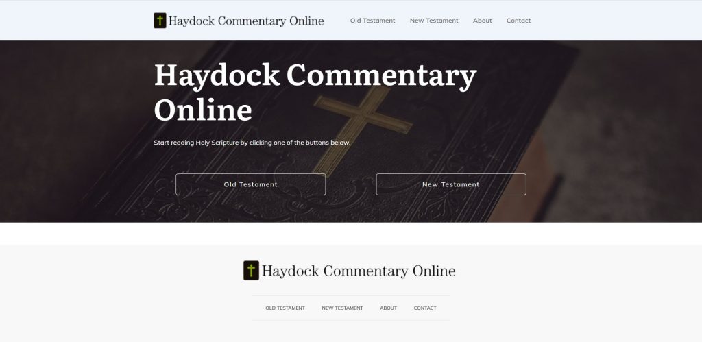 Haydock Bible Commentary